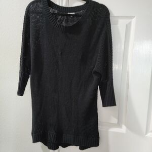Express Women’s Medium Black Tunic Sweater Long Sleeve Pre-Owned Excellent
